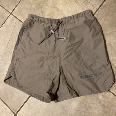 Essentials Fear Of God Running Shorts Beige Cream, Size XXS