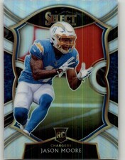 2020 Panini Select Jason Moore Silver Prizm Rookie #78 RC Los Angeles Chargers
