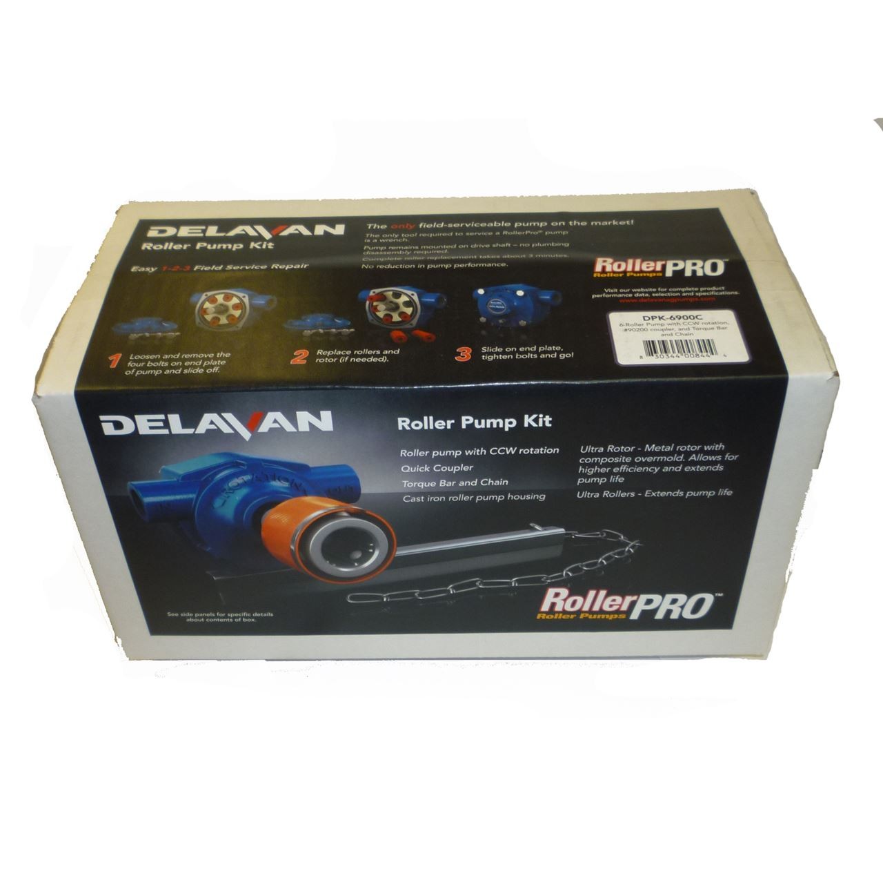6 Roller Pump - Delavan RollerPRO® 6900C 150 PSI 19.6 GPM, CI, CCW (Kit)
