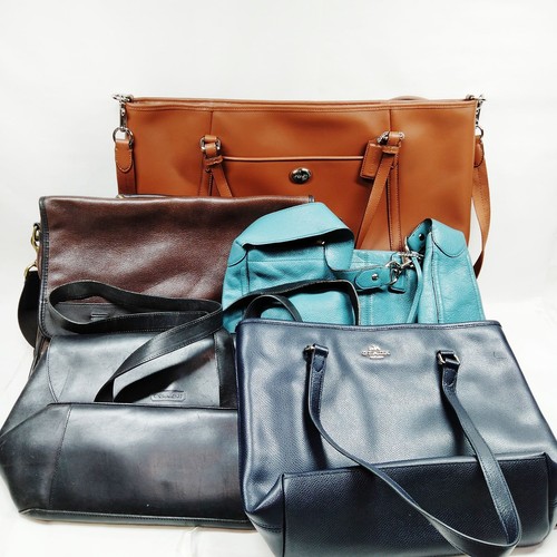 NO TARIFF Coach Shoulder Bag Tote Bag 5 set Brown Leather 2509412 | eBay