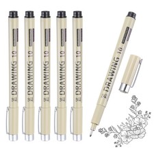 6Pcs 0.9mm Fineliner Ink Pens
