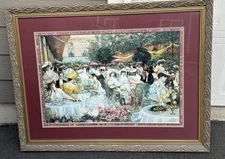 "Le Dinner A L'Hotel Ritz Paris"- 1904 Signed 36x45 Pierre-Georges Jeanniot