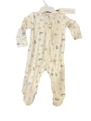 NWT Angel Dear Dragon Zipper Footie Sz 0-3 