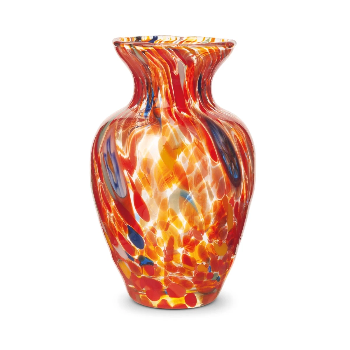 Vaso da piante in vetro ALENA, rosso, 16cm, 17cm