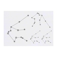 4 x 'Aquarius Stars' Temporary Tattoos / Transfers TO00011573 