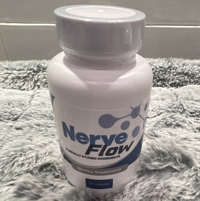Nerve Flow Dietary Supplement B1 B6 B12 GABA Capsules 30ct Exp 2027-12