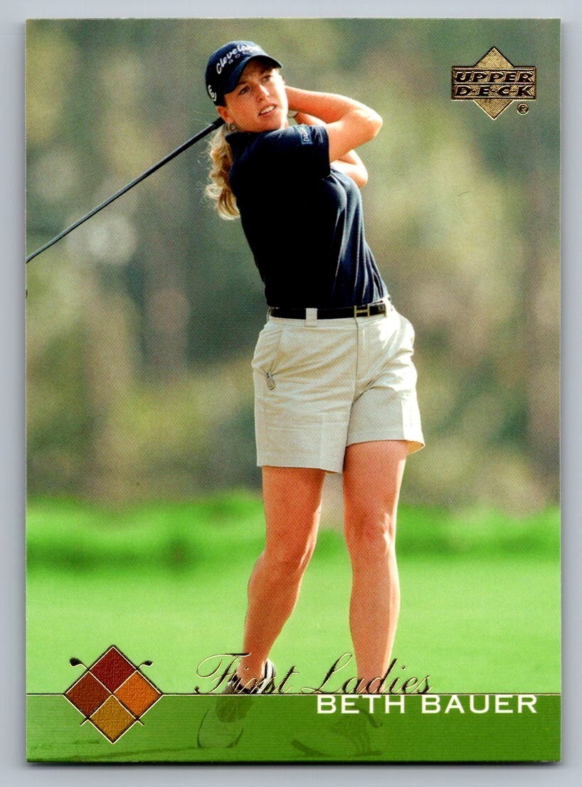 2003 UPPER DECK GOLF CARD FIRST LADIES #59 BETH BAUER