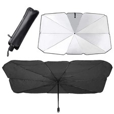 57” Foldable Car Windshield Sunshade Front Window Cover Visor Sun Shade Umbrella