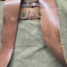 Vintage Duluth Pack Monarch Brand Canvas Rucksack No.3 USA 26"x24" Backpack Bag