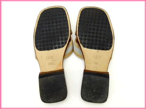 GUCCI Sandals #36C Women's Beige T14851 Brand High Brand Vintage thumbnail 6