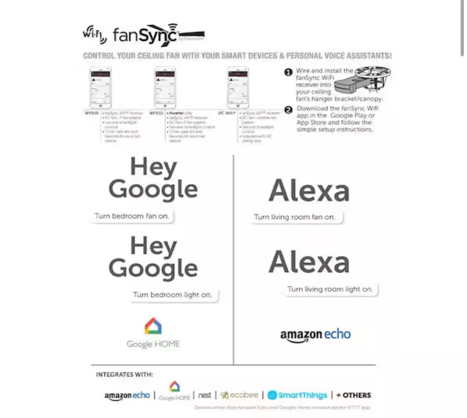 Fanimation Kute 44” Ceiling Fan FPD8547DZ Dark Bronze with Remote - Image 3 of 4