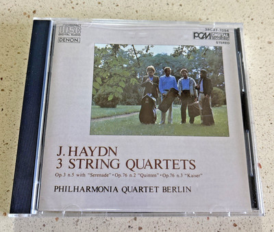 J. Haydn, Philharmonia Quartett Berlin: 3 String Quartets (CD Japan) Like New