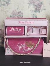 Juicy Couture Raspberry Tart Heritage Barrel Bag  Micro Barrel Purse Gift Set