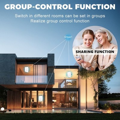 WiFi Touch Switch mit Power Monitoring für Tuya App 20A Warmwasserbereiter & AC