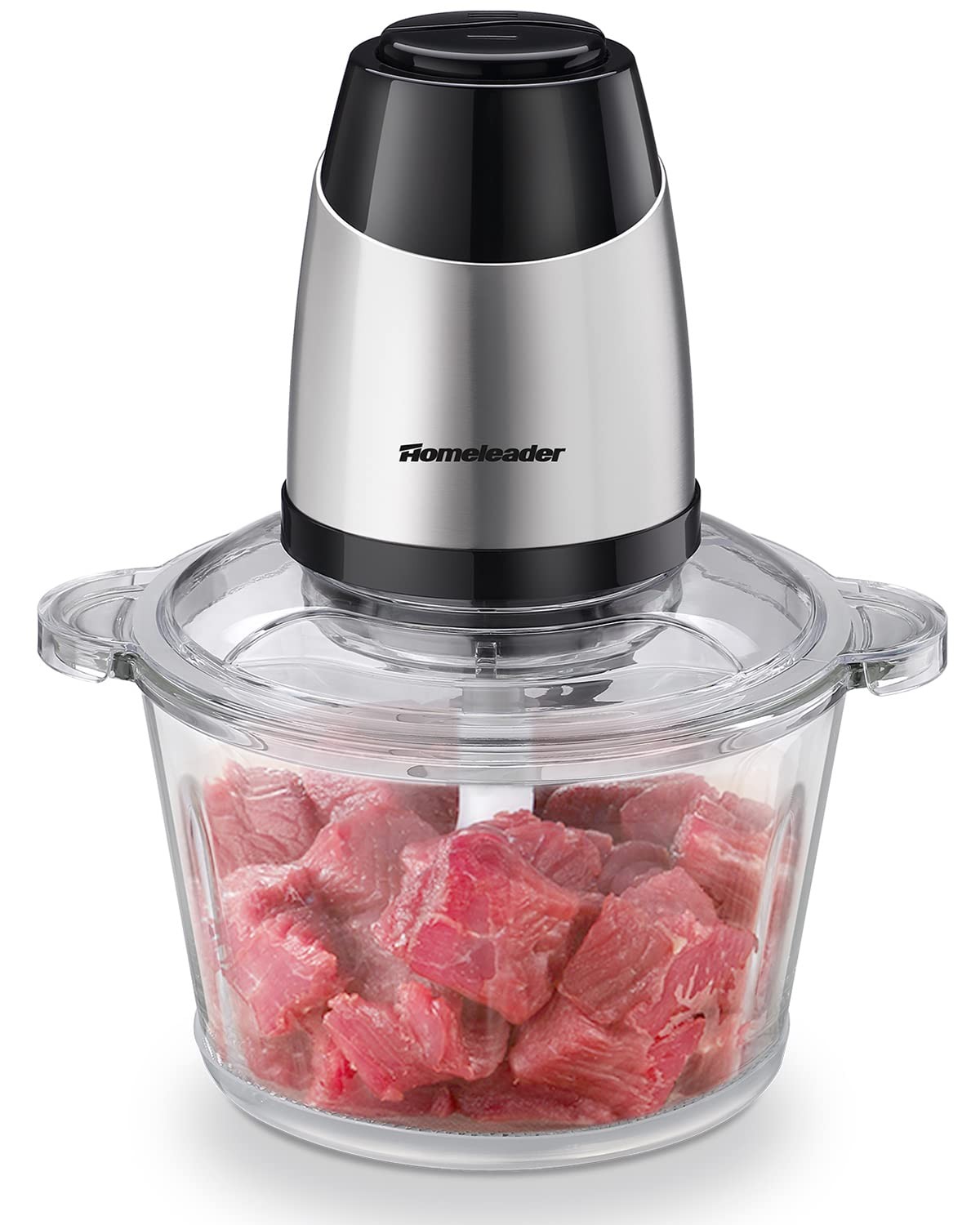 Homeleader Electric Food Chopper, 300W Stainless Steel Blade