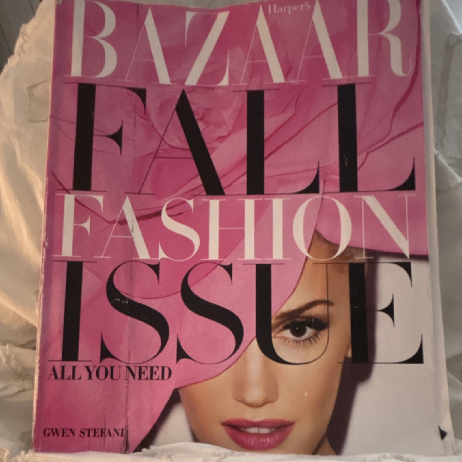Harper's Bazaar Illustrated Fall Fashion Issue Magazine Featuring Gwen Stefani