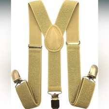 Kids Gold Suspender - Adjustable and Elastic  