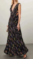 Amur Valentino Gown Womens 4 Garden Party Floral Fantasy Fairytale Chic Wedding