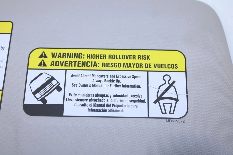 18-25 三菱 Eclipse Cross ES AWD 前驱动左侧遮阳板带镜面 — 第 4/4 张图片