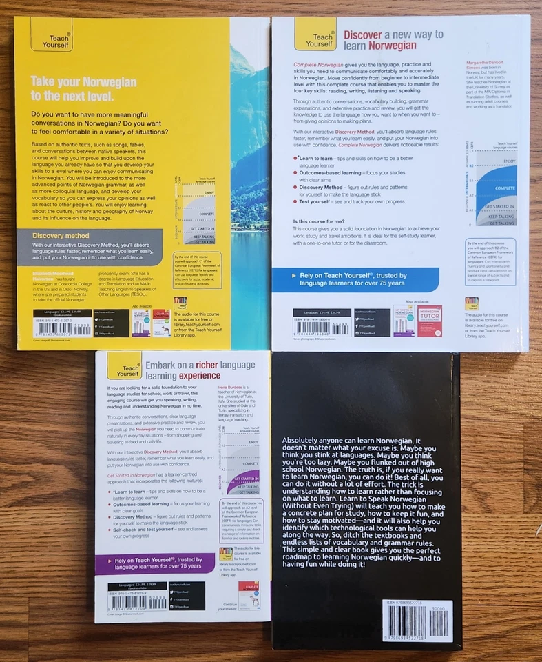 LOT of 4 Teach Yourself Get Started Complete Norwegian Like New* Language - Image 2 of 4