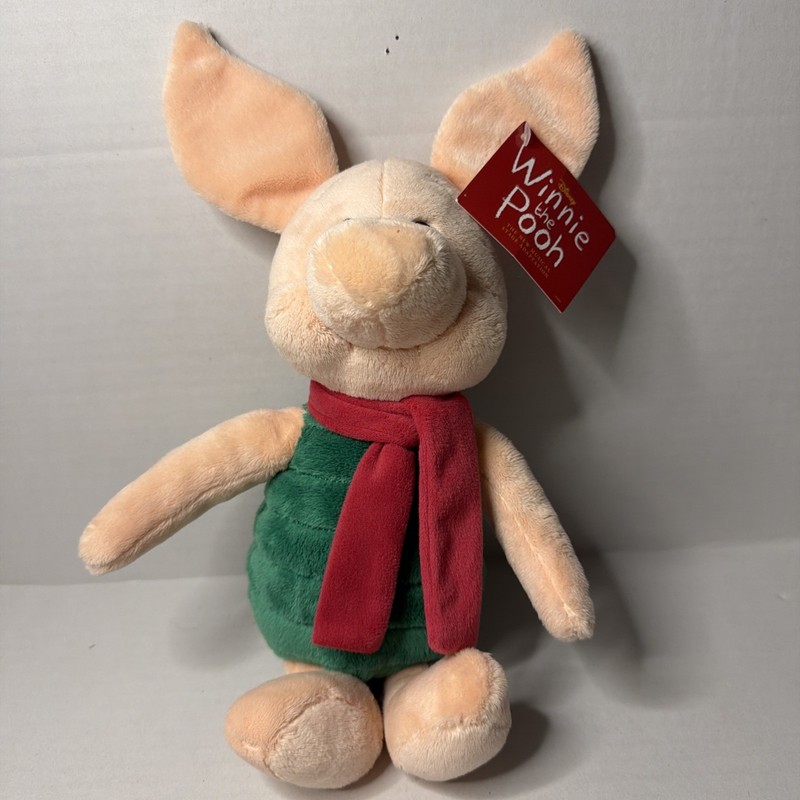 Piglet Plush Winnie The Pooh The New Musical Stage Adaptation Green Red Scarf