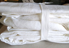 NWT Pottery Barn Belgian Flax Linen WHITE She...