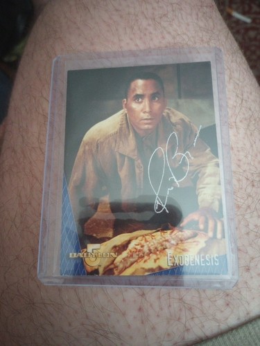 Babylon 5 Signed Card Auto 1996 B5 Stephen Franklin Richard Biggs v423 - 第 1/2 張圖片