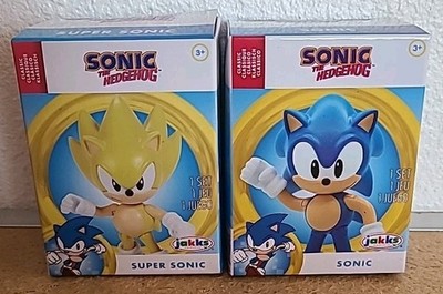 Lot Of 2 SUPER SONIC & Sonic the Hedgehog 2.5'' Figures Jakks Pacific New 2023