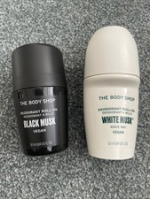 The Body Shop Black/white Musk Roll On Deodorant 50ml X 2 Vegan