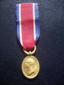1895 USA MILITARY THE ORDER OF WASHINGTON GOLD GILT BADGE MEDAL EXTREMELY RARE !