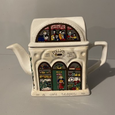 Wade England English Life Pollys Tee Cafe geformte Keramik Teekanne 