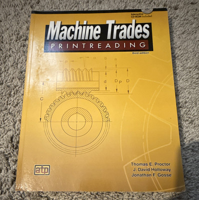 ATP Machine Trades Printreading 3rd Edition Book w/ Interactive CD-ROM