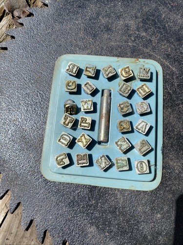 Tandy Leather Tool Co.  Alphabet Stamp Punch Set Full