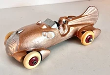 1930’s HUBLEY CAST IRON NUMBER 8 RACE CAR -5.5 INCH- VG HTF RESTORED VINTAGE CAR