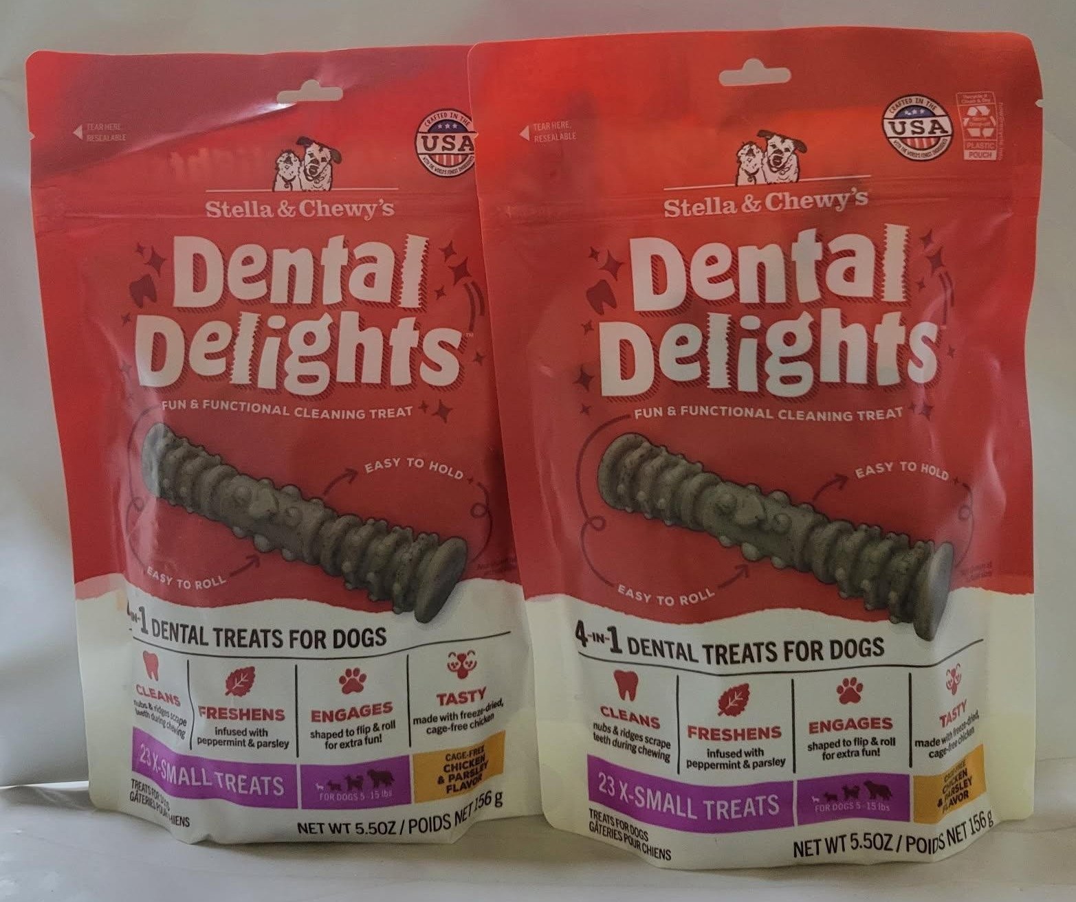 STELLA & CHEWY'S DENTAL DELIGHTS 4 IN 1 DENTAL TREATS FOR DO
