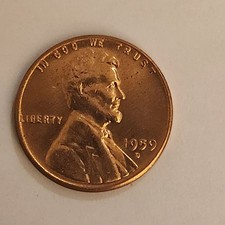 1959 D Lincoln Penny"FIRST YEAR MEMORIAL" Cent BU Unc. From bank roll.