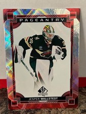 2024-25 SP Authentic Red Pageantry Jesper Wallstedt P-82 RC