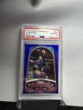 2019 panini chronicles ja morant blue psa 10 jarzy number 12/99