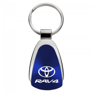 Toyota Rav4 Blue Teardrop Key Chain – Authentic Logo, Officially Licensed, Metal