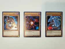 Yugioh Dark Magician Red-Eyes Blue-Eyes White Dragon Ultra Rare Limited LC01 NM
