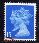 GB 1990 QE 15p Bright Blue Anniv Penny Black Machin Ex Fdc SG 1467 ( F3 )