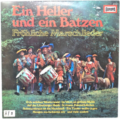 12'' Vinyl LP - EUROPA E 411 - Ein Heller und ein Batzen - Fröhliche Marschlieder