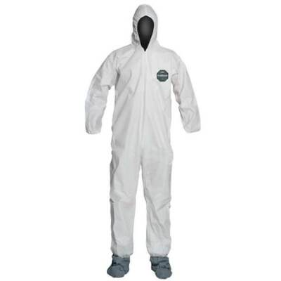 Dupont Nb122swh2x002500 Disposable Coverall, Hooded, 2Xl, Proshield(R) 50,