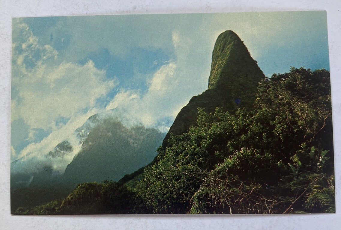 Vintage Postcard ~ The Needle, Lao Valley, Maui ~ Wailuku Hawaii HI