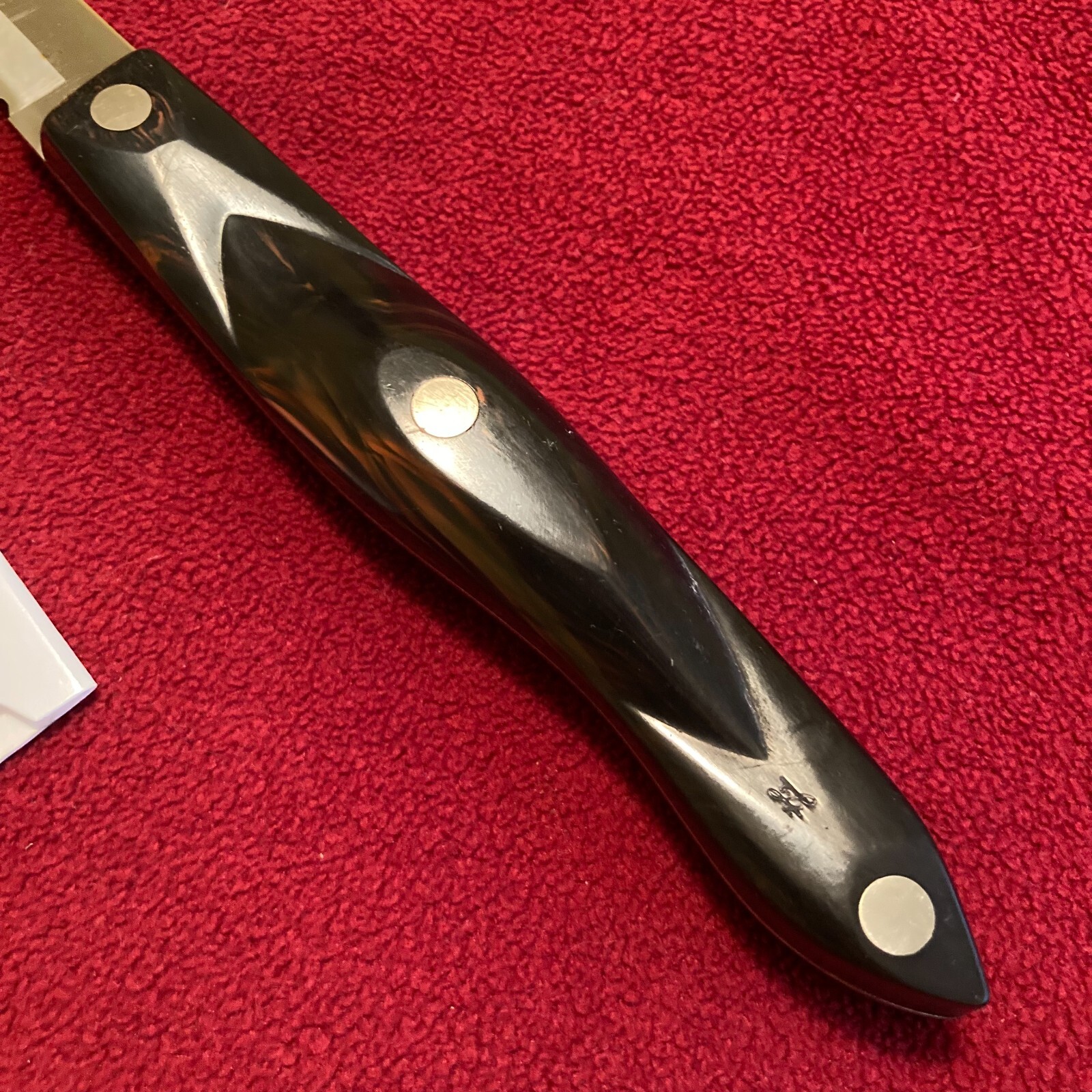 FACTORY SHARPENED Cutco 1729 Serrated Carver Knife BROWN/ORANGE SWIRL