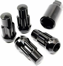 4 14x2.0 1316 Hex 2 Black Wheel Locks For Aftermarket Custom Ford Truck Suv