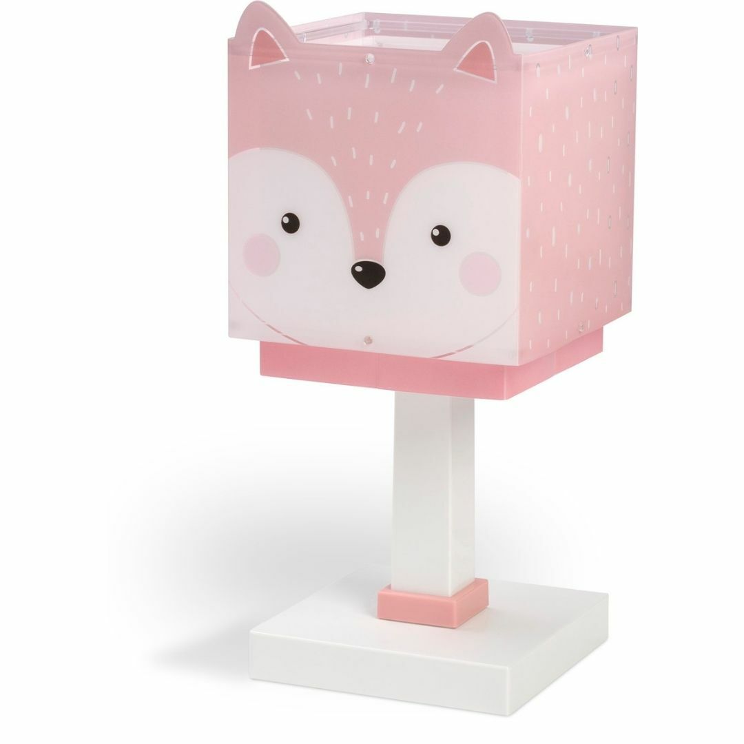 Lampada da comodino Piccola Volpe Rosa