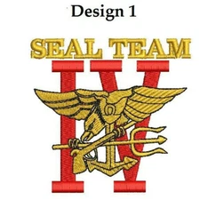 Seal Team 4 Four ST IV Navy Seals Embroidered Polo Shirt 