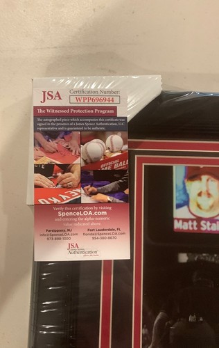 Matt Stairs autograph signed Phillies 08 NLCS Home Run 8x10 photo framed JSA - Picture 5 of 5