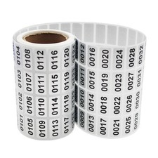 Consecutive Number Label Stickers Adhesive Waterproof Inventory Control 1-2000